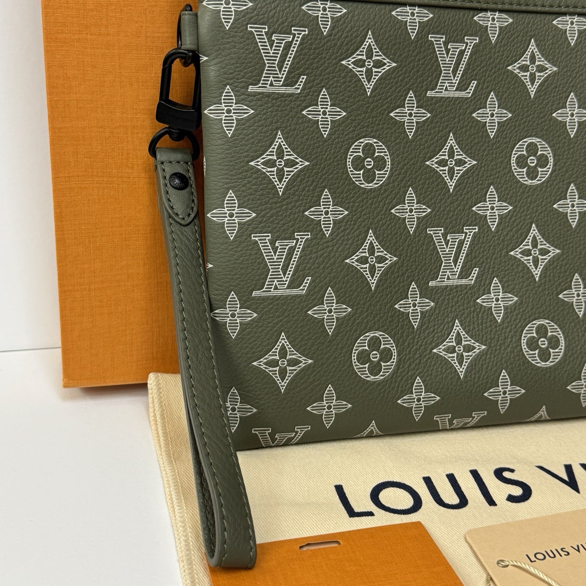 Louis Vuitton Pochette To Go Khaki / Mint-Grün M12499 2025