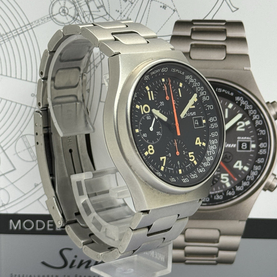 Sinn 144 GMT MERCEDES-BENZ LIMITIERTE AUFLAGE 200stk Chronograph Herrenuhr Stahl