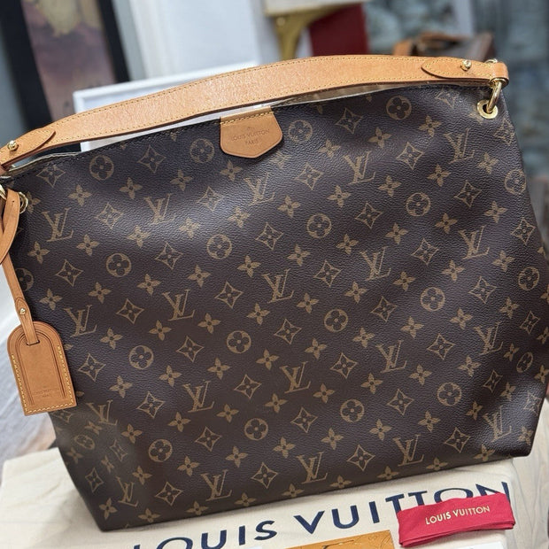 Louis Vuitton Graceful MM Hobo Bag Monogram Canvas M43704