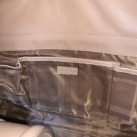 Große Burberry Bowling Bag Montgomery Quilted Leather beige Leder Handtasche