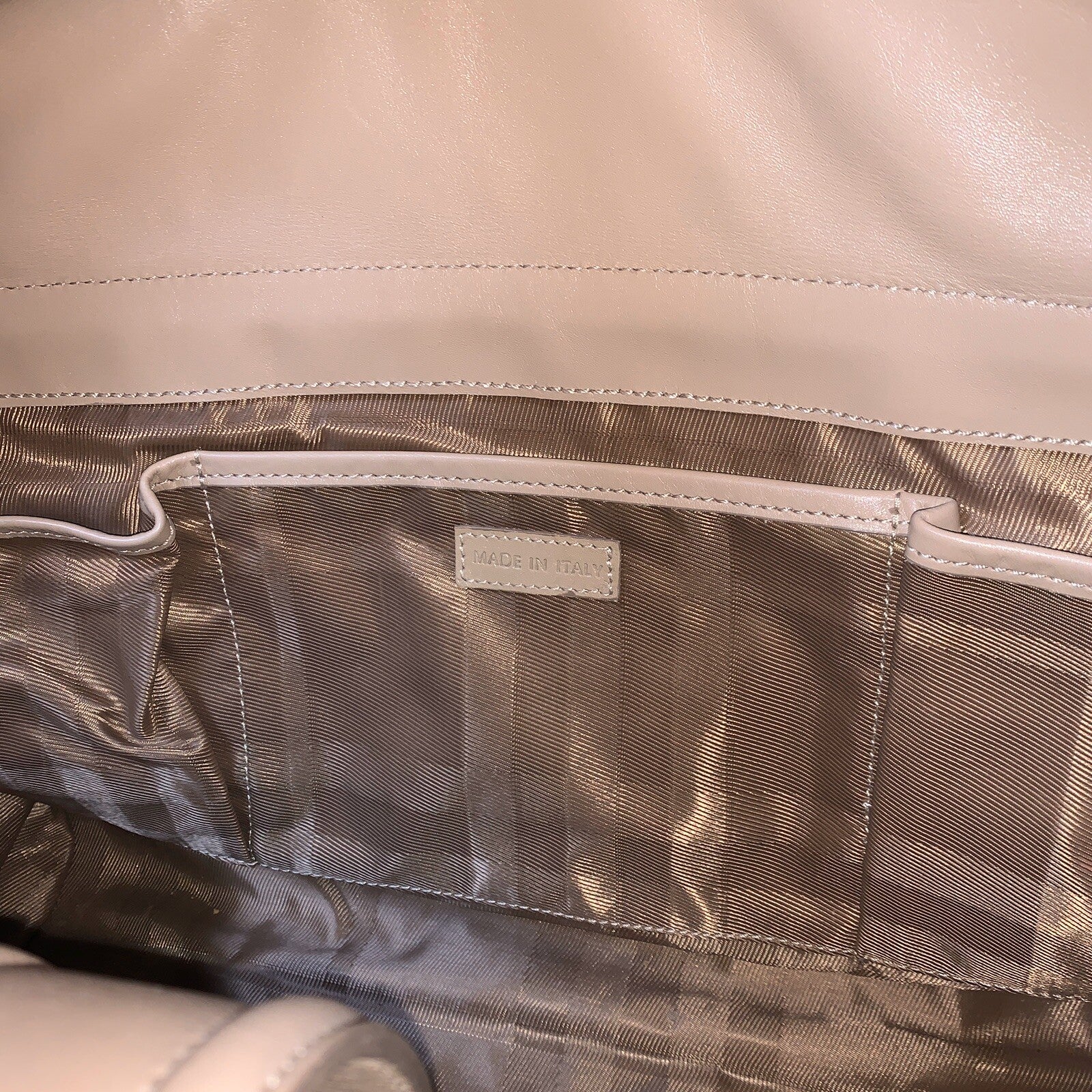 Große Burberry Bowling Bag Montgomery Quilted Leather beige Leder Handtasche