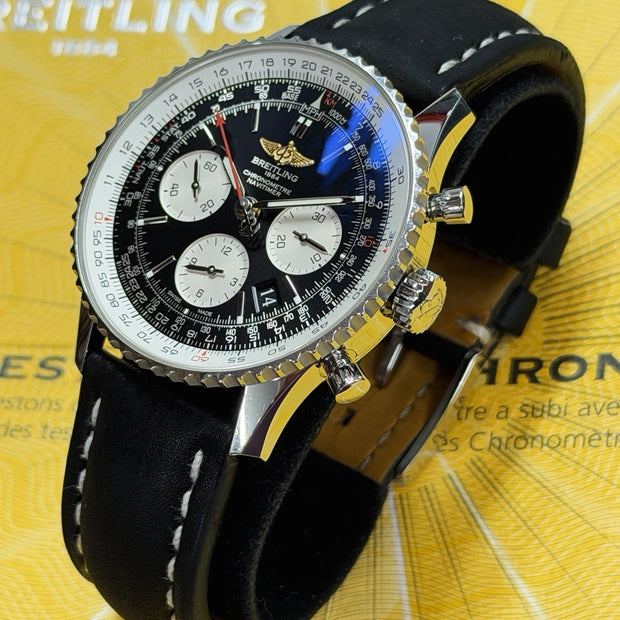 Breitling Navitimer 01 AB0120 Herrenuhr 43 mm Schwarz, Edelstahl