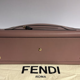 Fendi Runaway Handtasche Medium Bicolor Rose & Schwarz Leder Tote Bag