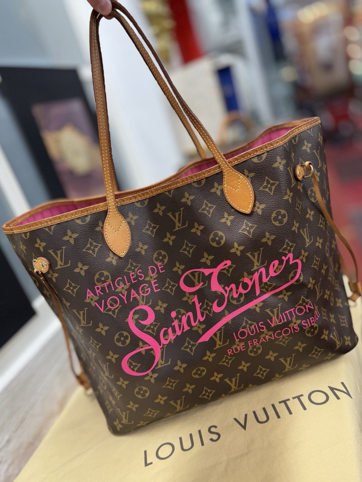 Louis Vuitton Neverfull GM St Saint Tropez Monogram Shopper Limited Edition