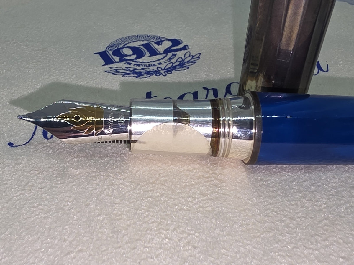 Montegrappa Classical Greece Silver Fountain Pen Limited M Nib Füllfederhalter ISCGN3S0