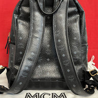 MCM Dual Stark Rucksack Großes Modell Schwarz Gold