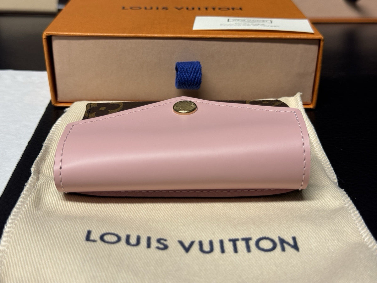 Louis Vuitton Zoé Geldbörse Portemonnaie Monogram & Rose Ballerine wie NEU