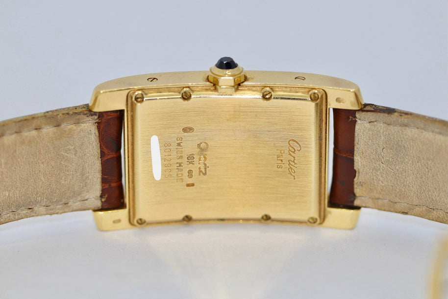 Cartier Tank Américaine Americaine 18k Gold Ref. 8012905 Orig. Papiere & Service