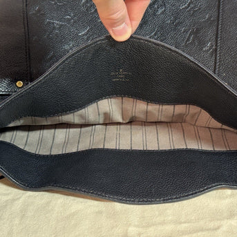 Louis Vuitton M50072 Bagatelle Empreinte Noir Schwarz Leder Umhängetasche 2016