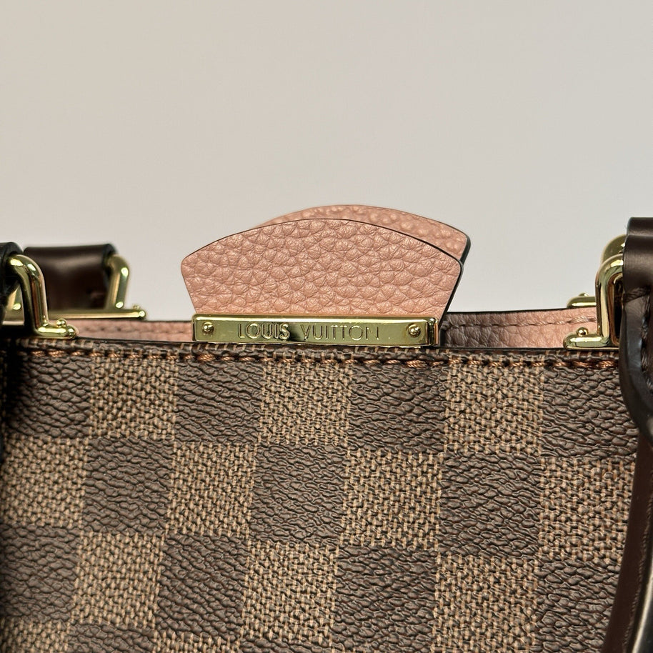 Louis Vuitton Brittany Damier Ebene & Rosa Umhängetasche Top Zustand