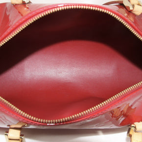 Louis Vuitton Papillon 30 Vernis Leder Rot Damentasche