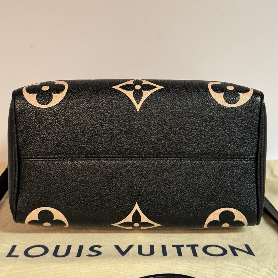 Louis Vuitton Speedy 25 mit Schulterriemen Monogram Empreinte Bicolor Leder