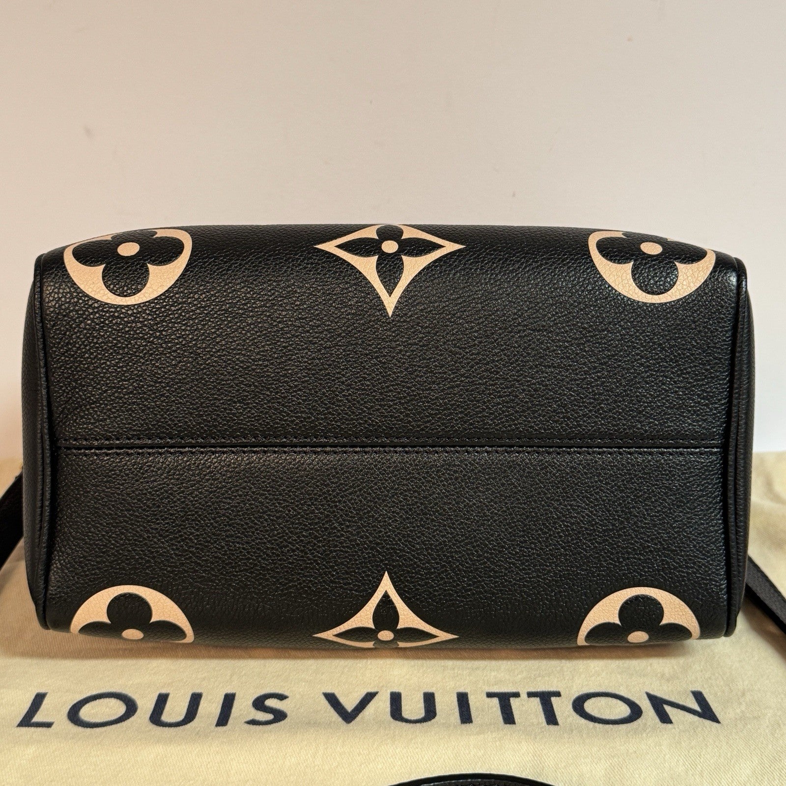 Louis Vuitton Speedy 25 mit Schulterriemen Monogram Empreinte Bicolor Leder