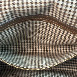 Fendi Baguette Medium Umhängetasche Braun & Gold Wolle Top Zustand