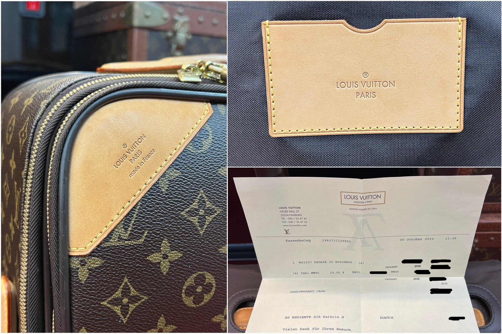 Louis Vuitton M23297 Pegase 55 Business Trolley Monogram Canvas + Reiseschutz