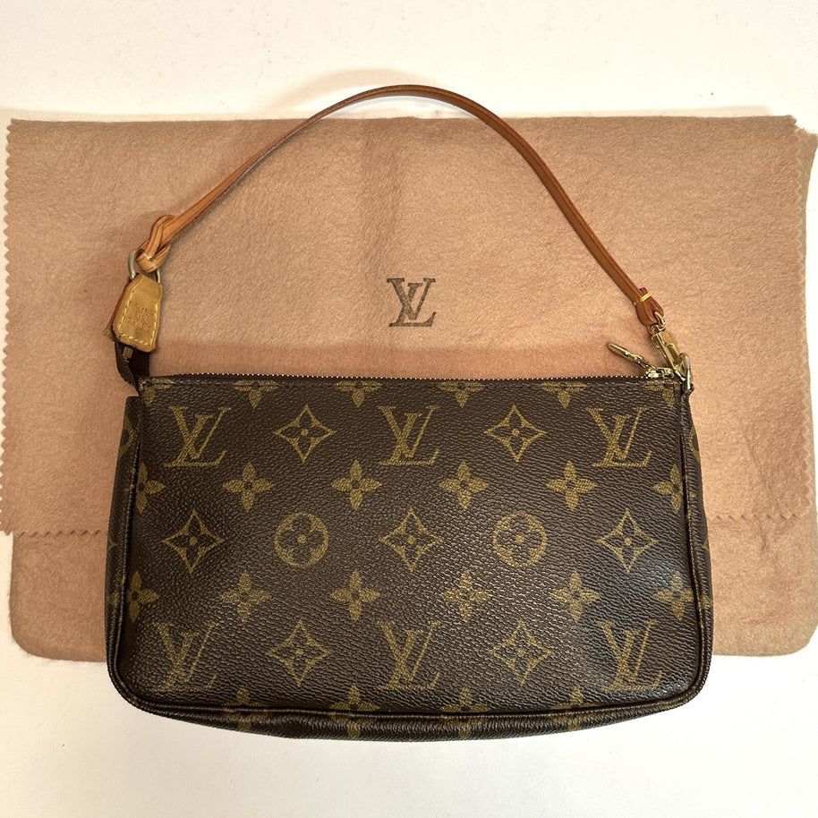 Louis Vuitton Pochette Accessoires Monogram Canvas Täschchen Clutch TOP Zustand
