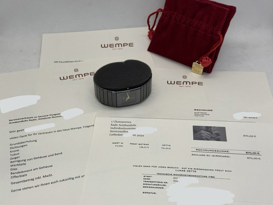 RADO Diastar High-Tech Ceramics Keramik Jubile Medium 111.0348.3 Wempe Service