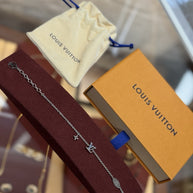 Louis Vuitton M0941A Iconic Aquamarine Armband Palladium Charm Bracelet