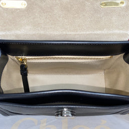 Chloe Tess Day Mini Crossbody Bag Leather Black kleine Umhängetasche Schwarz