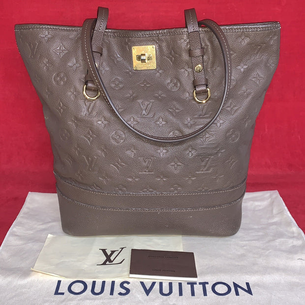 Louis Vuitton M40516 Citadine PM Monogram Empreinte Taupe Damen Handtasche 2012