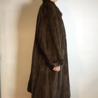 Wunderschöner langer Nerzmantel Original SAGA MINK Nerz braun Gr. 38/40 Damen