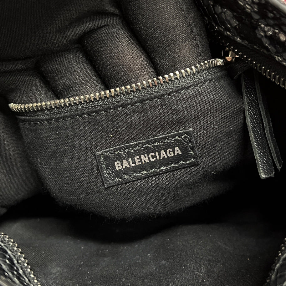 Balenciaga Neo Classic City kleine Damen Umhängetasche Python Leder