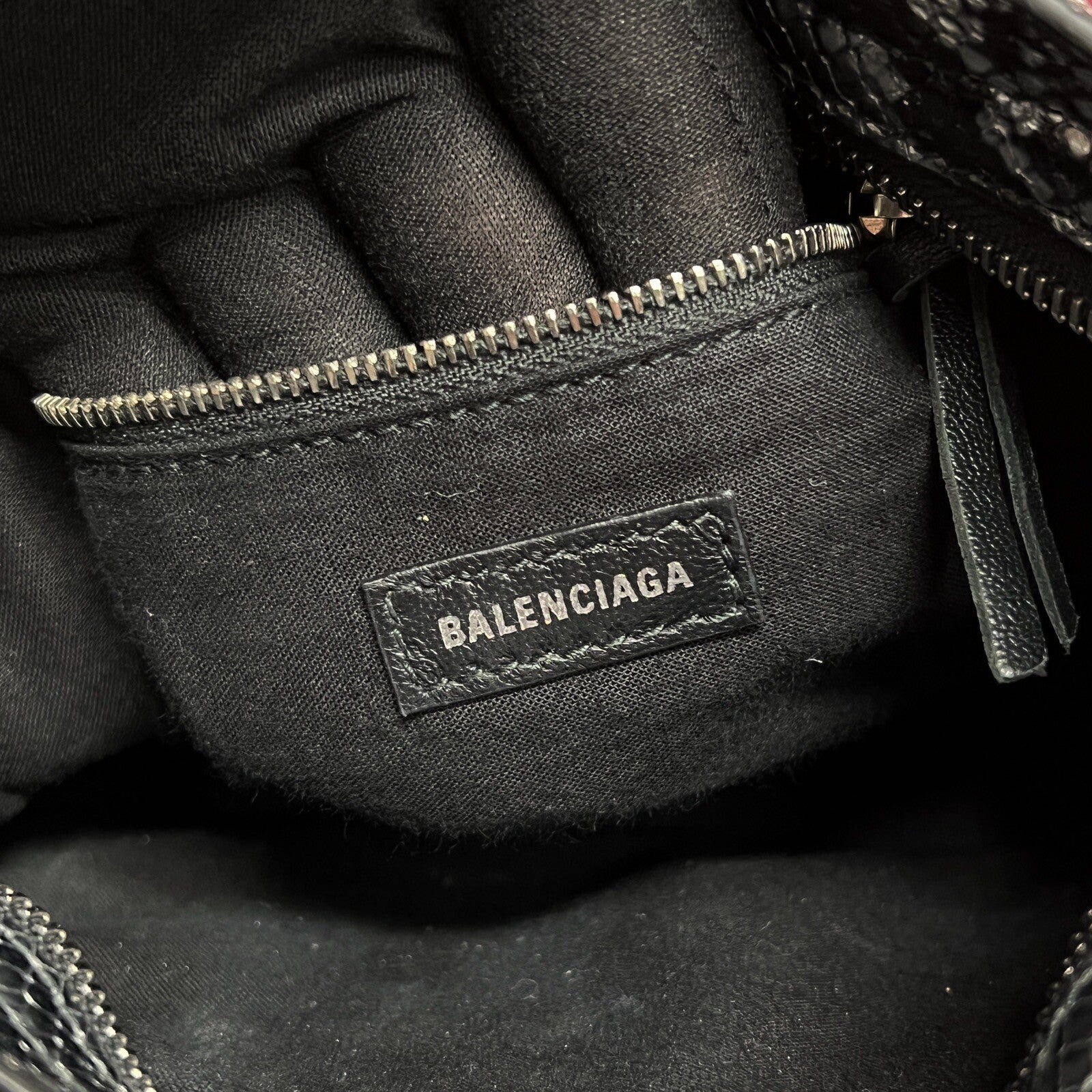 Balenciaga Neo Classic City kleine Damen Umhängetasche Python Leder