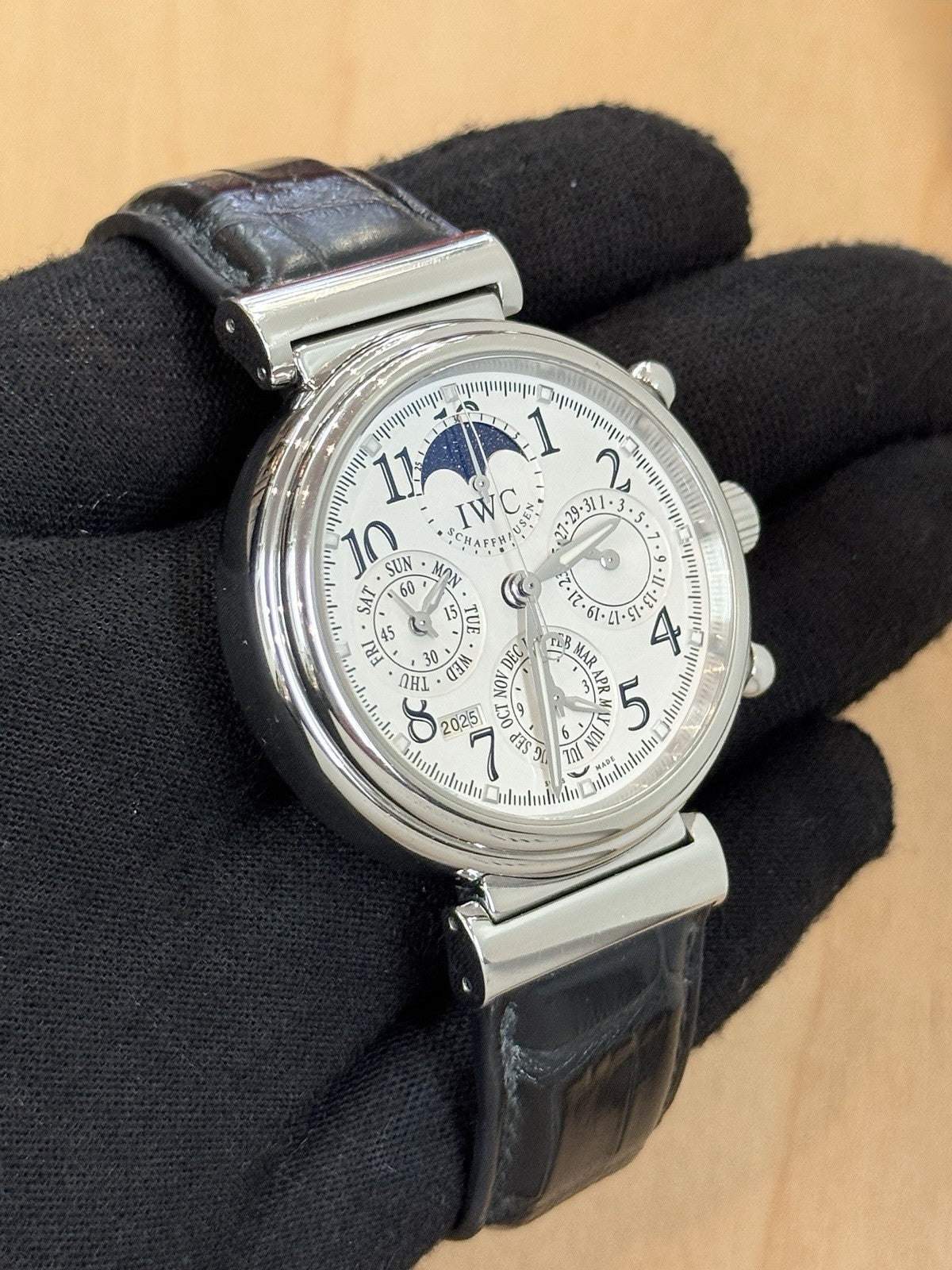 IWC Da Vinci Edelstahl 41.5mm Automatik Ewiger Kalender IW375803 Fullset 2006