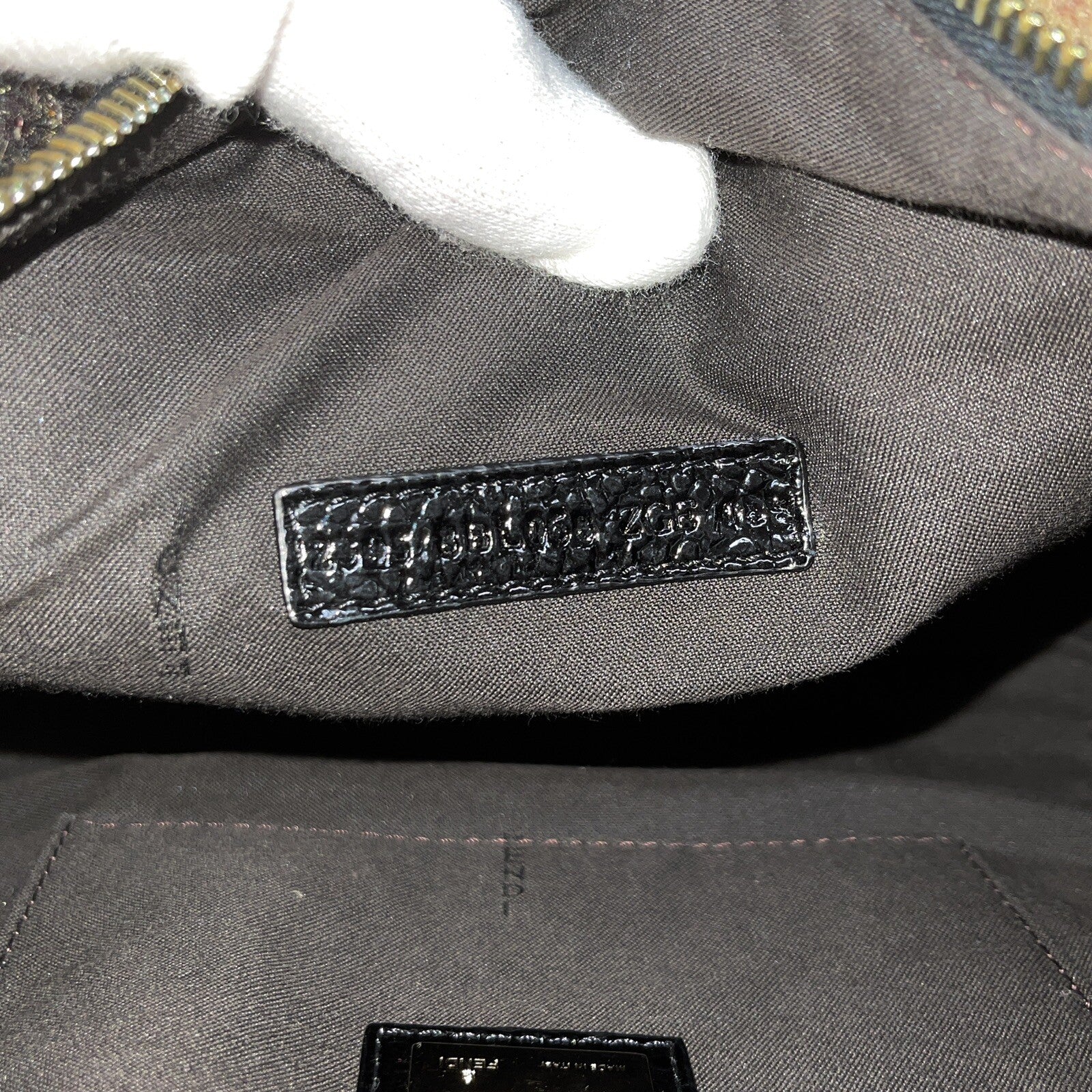 Fendi Zucchino Boston Bag Speedy Damen Handtasche Limited Edition mit Pailletten