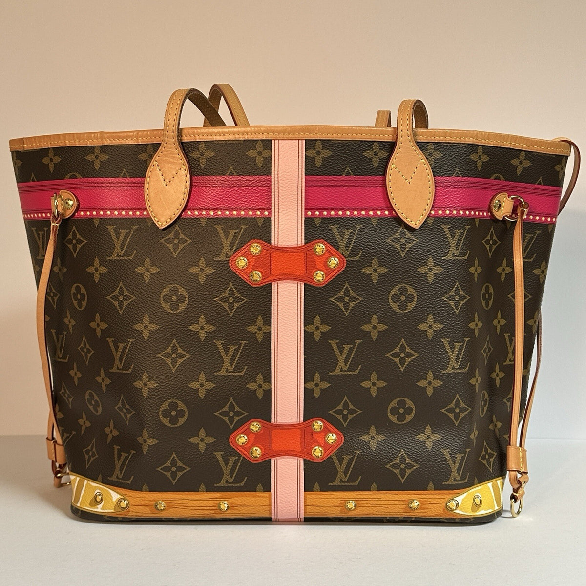 Louis Vuitton Summer Trunk Monogram Neverfull MM Tote Bag M41390