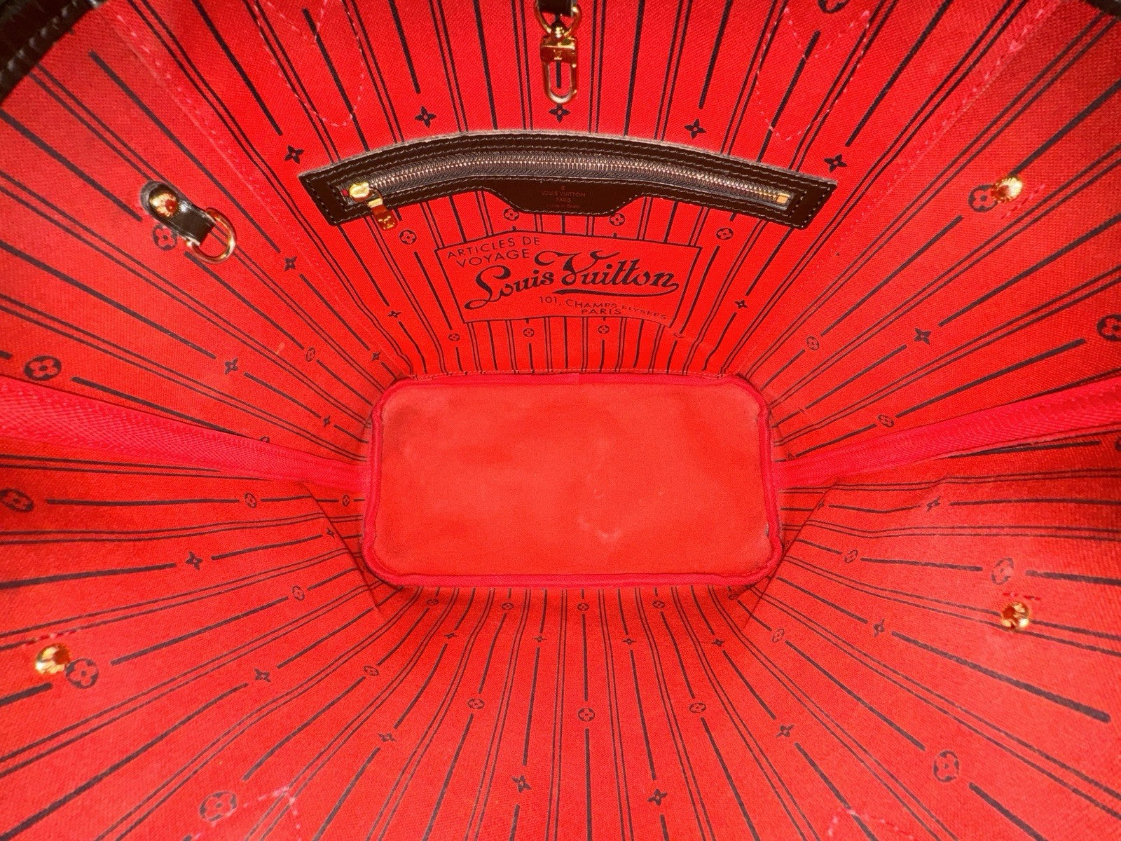 Louis Vuitton Neverfull MM Damier Ebene Shopper 2012