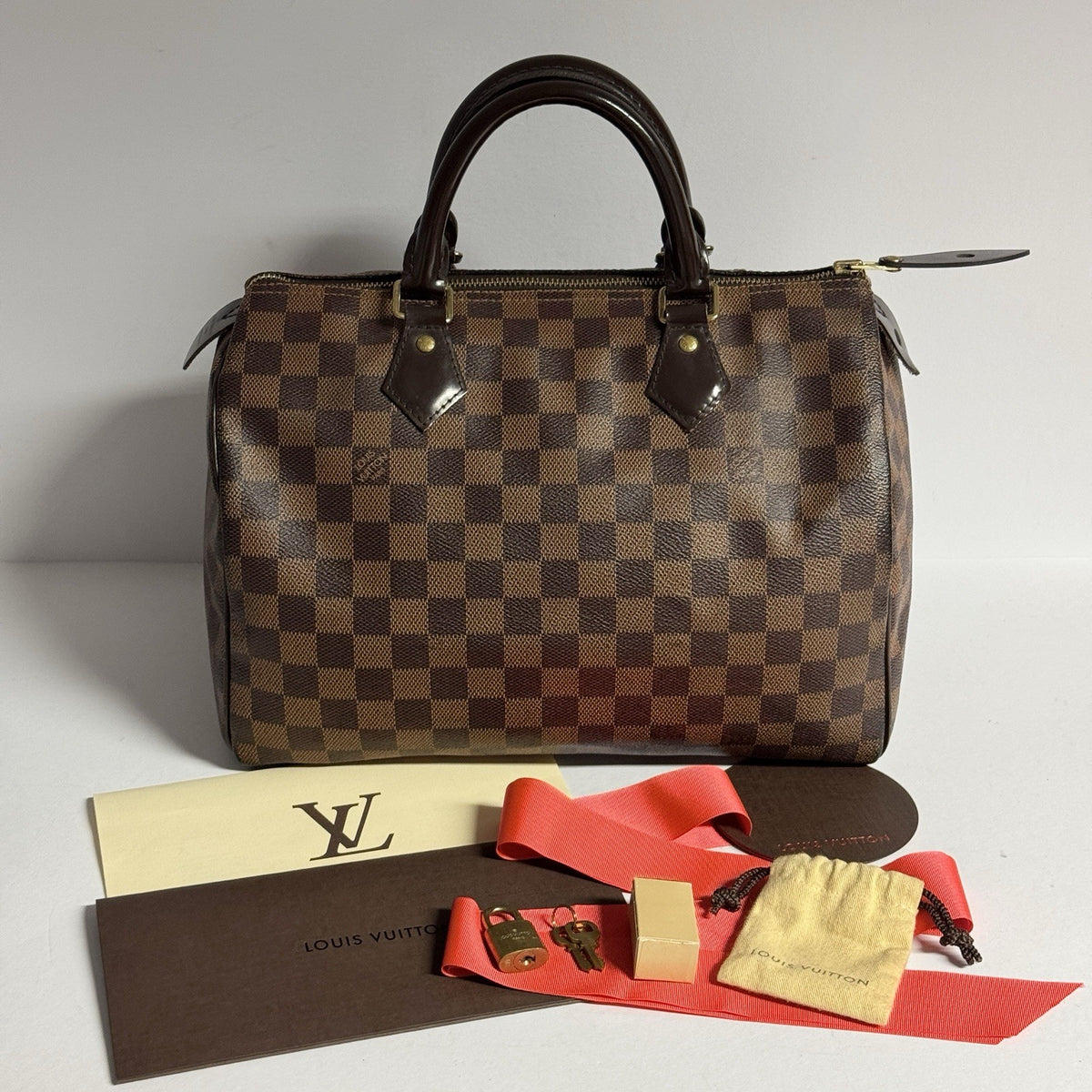 Louis Vuitton Speedy 30 Damier Ebene 2015 TOP mit original Rechnung