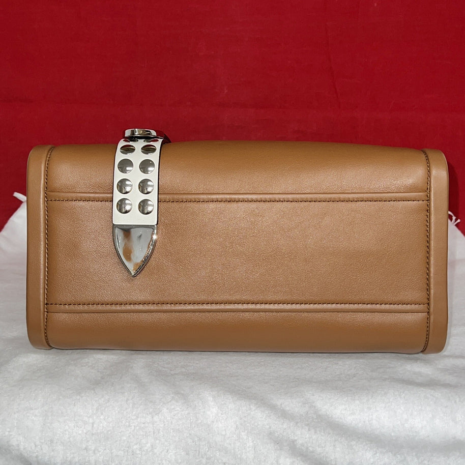 Prada 1BA175 Borsa Lux Two 2 Way Damen Umhängetasche Braun/Schwarz NP. 1.900€!
