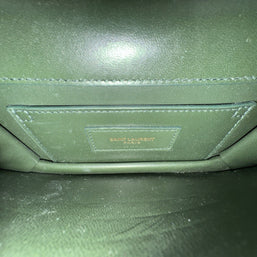 Saint Laurent Sunset Small Crossbody Bag Velvet Samt Dark Green