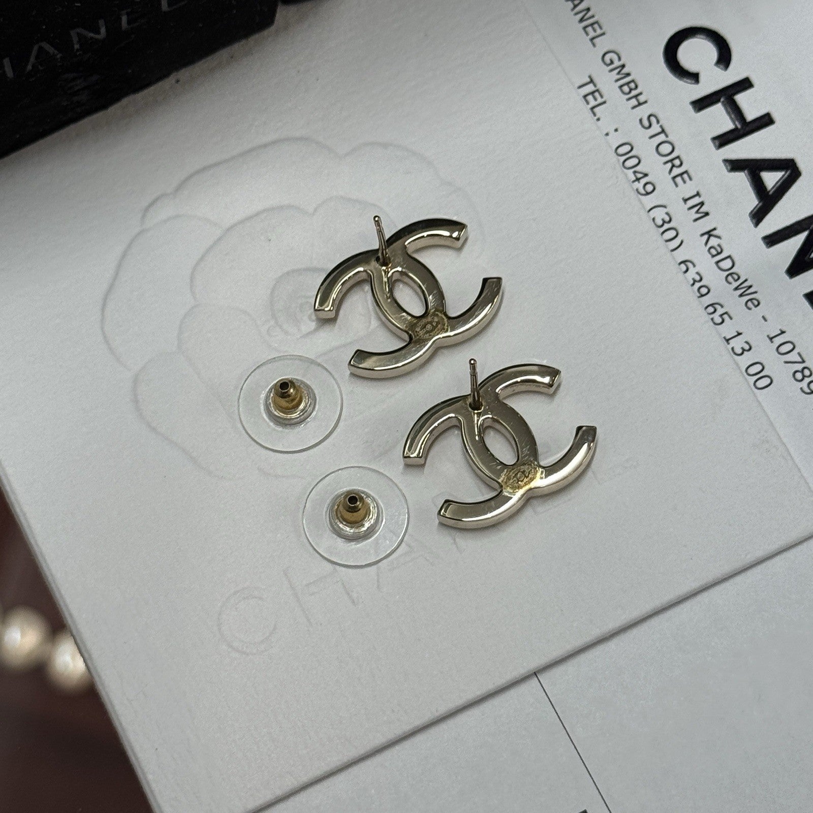 Chanel A96502 CC Ohrringe Ohrclips Ohrstecker Gold
