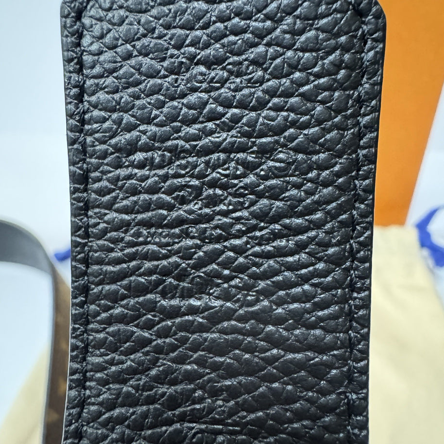 Louis Vuitton LV Circle Wendegürtel 35 mm Monogram/Schwarz M0564U wie Neu Gr. 95