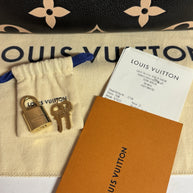 Louis Vuitton Speedy 25 mit Schulterriemen Monogram Empreinte Bicolor Leder