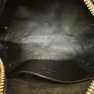 Valentino Garavani Rockstud Camera Bag kleine Umhängetasche Schwarz Leder