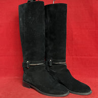 Balenciaga Damen Stiefel, Boots, Schwarz Velours, Samt Gr. 38