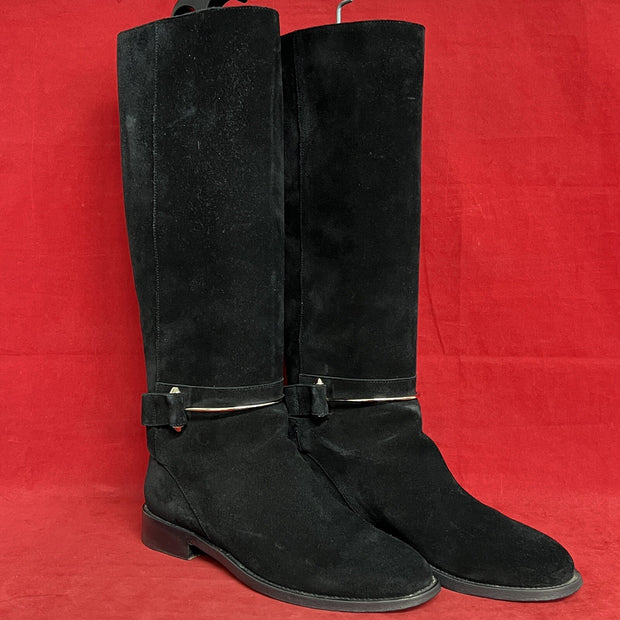 Balenciaga Damen Stiefel, Boots, Schwarz Velours, Samt Gr. 38