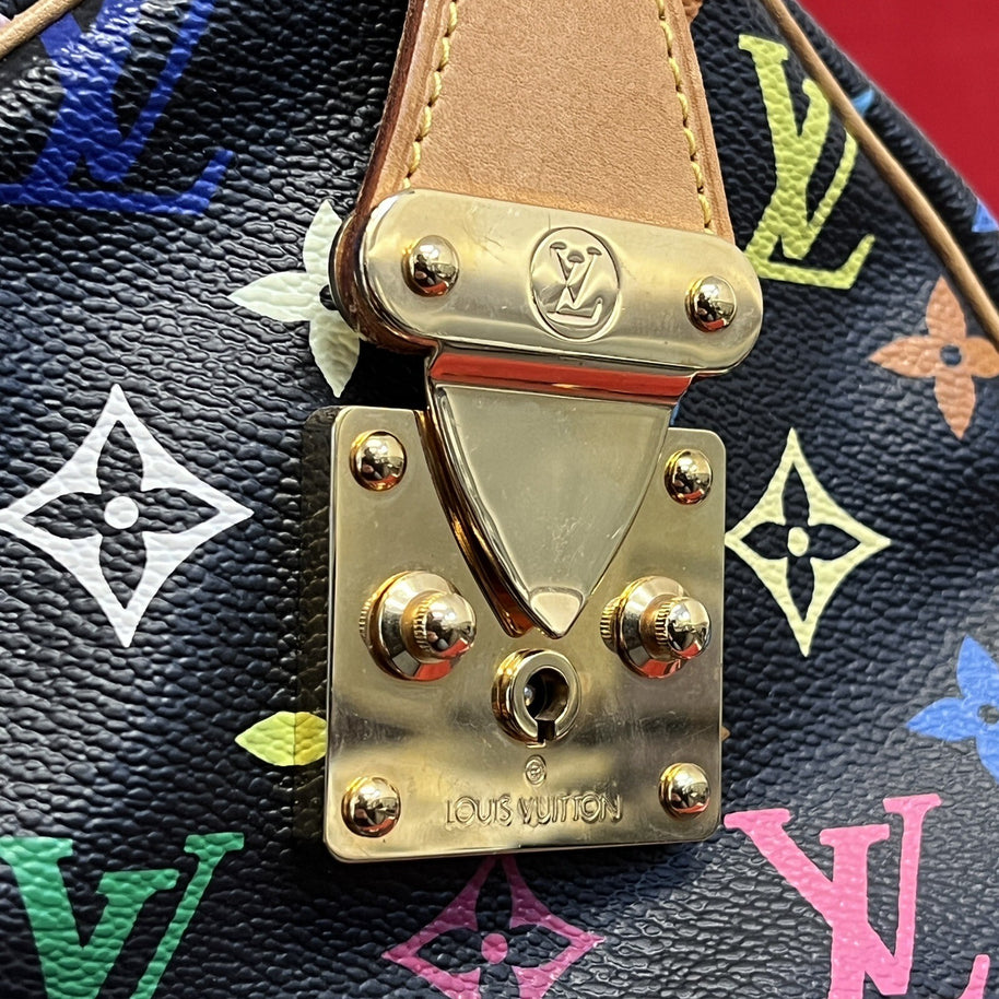 Louis Vuitton Speedy 30 Multicolore / Multicolor Monogram Damen Handtasche 2003