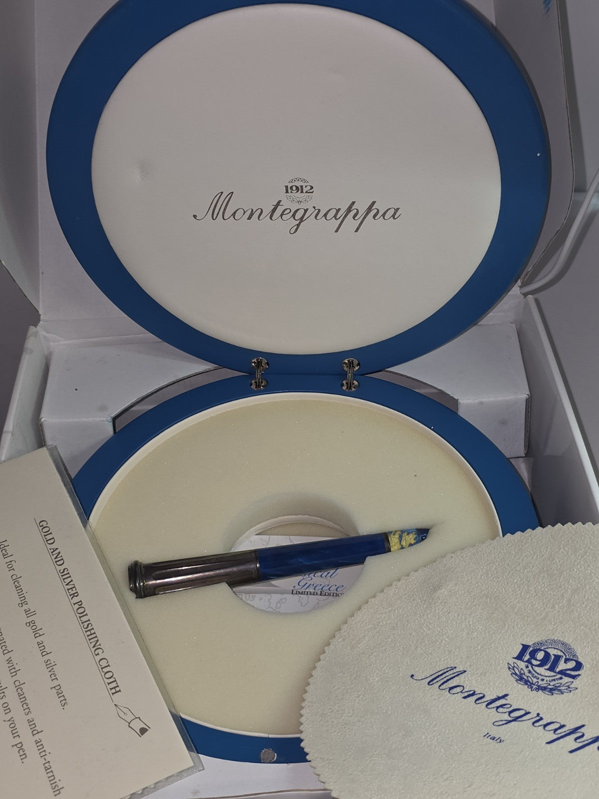 Montegrappa Classical Greece Silver Fountain Pen Limited M Nib Füllfederhalter ISCGN3S0