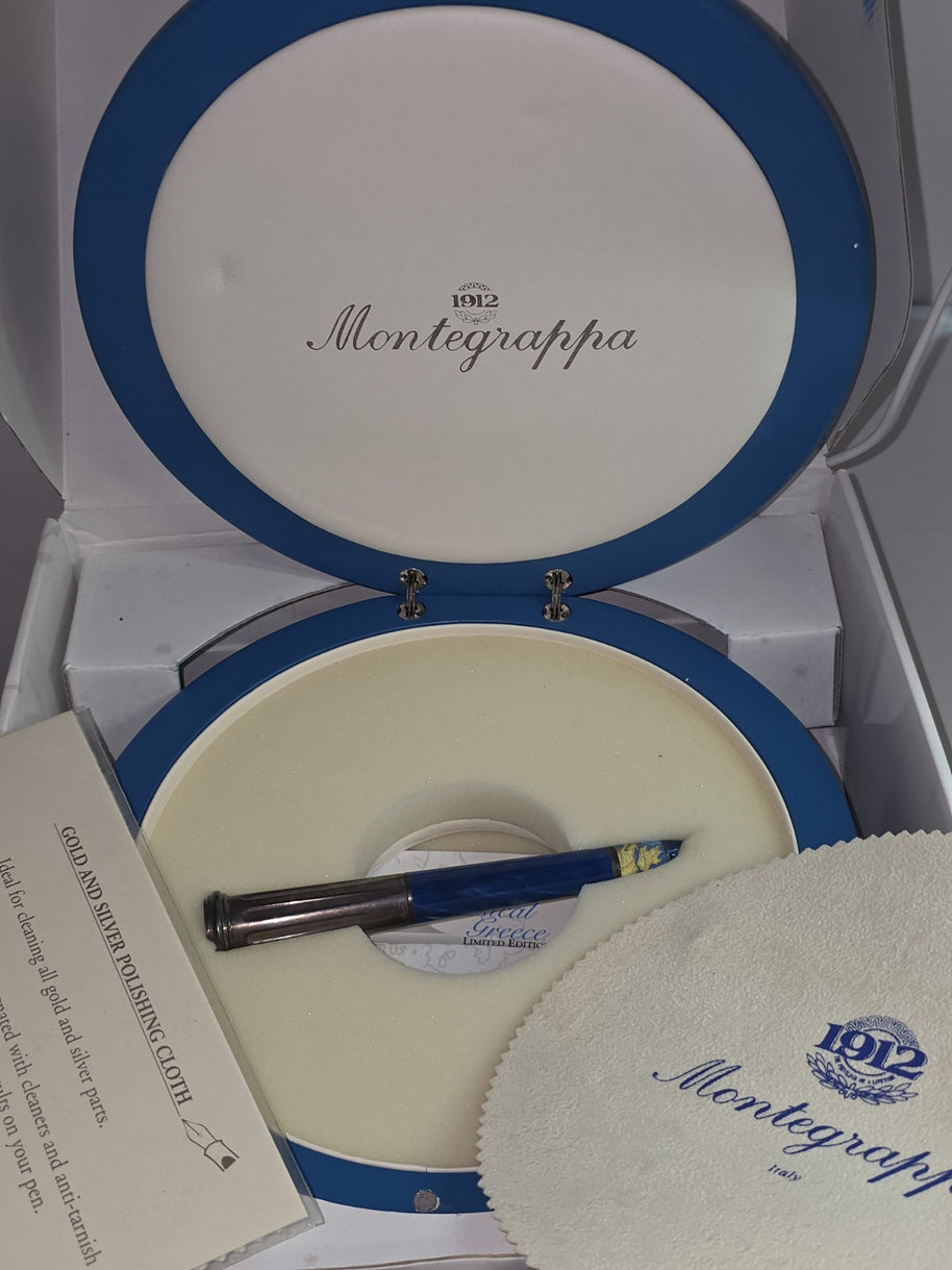 Montegrappa Classical Greece Silver Fountain Pen Limited M Nib Füllfederhalter