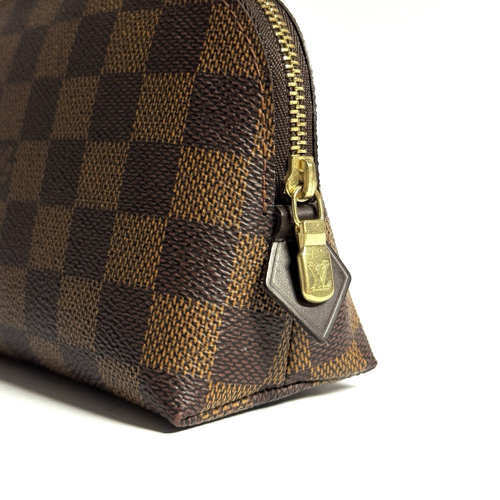 Louis Vuitton N47516 Cosmetic Pouch PM Damier Ebene Kosmetik Etui Pochette