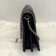 Dior Lady Pouch Clutch Umhängetasche Abend Täschchen Lammleder Schwarz