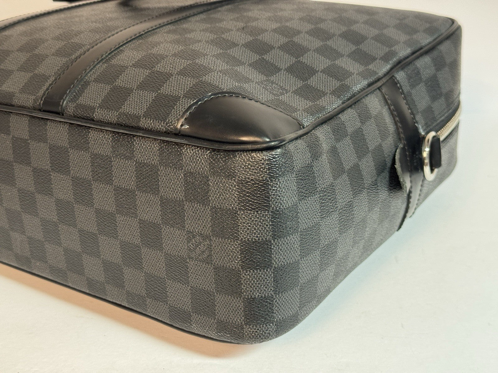 Louis Vuitton Porte Documents GM Damier Graphite große Herren Aktentasche 40cm