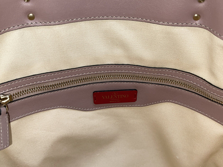 Valentino Garavani Rockstud Double Handle Bag Poudre Damen Handtasche Shopper