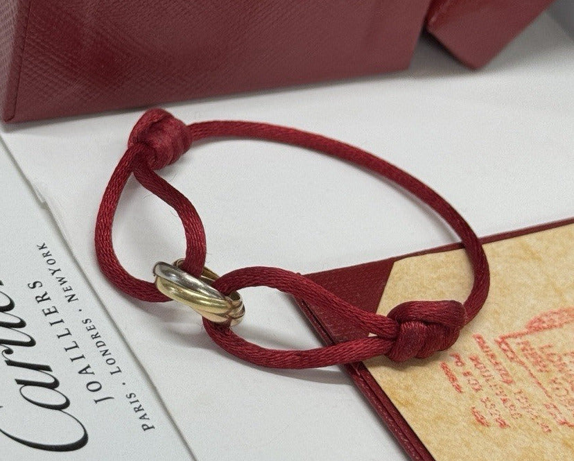 Cartier Trinity Armband Tricolor 18 Karat Weißgold, Gelbgold & Roségold