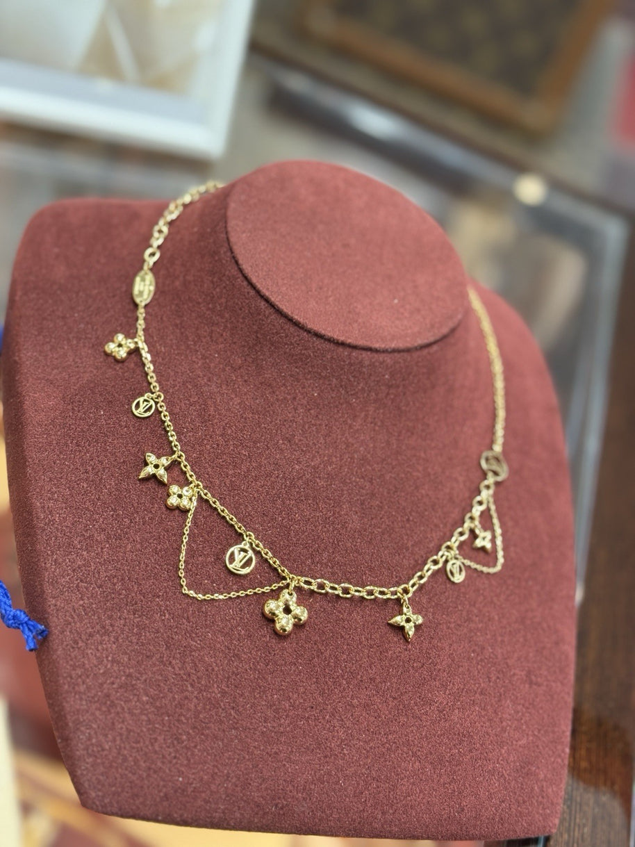 Louis Vuitton M64855 Blooming Supple Collier Halskette Gold