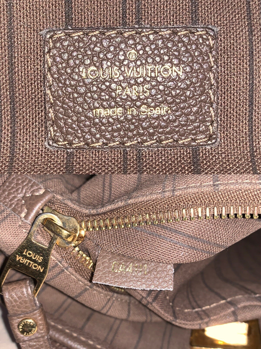 Louis Vuitton M40516 Citadine PM Monogram Empreinte Taupe Damen Handtasche 2012